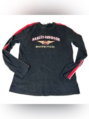 Vintage Y2K 2008 Harley Davidson Women’s Large Long Sleeve Shirt Lakeville MN